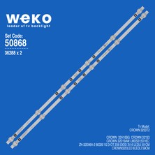 Weko 3233T2 32A16BG 32133 ZN-32D06A-2 32'' Inç 2 Adet Tv LED Bar Takım