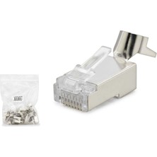 Store Mania Ieg™ Cat7 Konnektör 25LI Paket Metal Sılver HDX5055