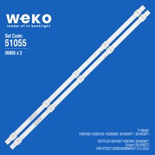 Weko H32B5100 H32B5600 32H403DF1 36866 32'' Inç 2 Adet Tv LED Bar Takım
