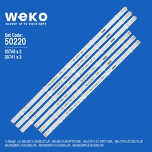 Weko 49UJ651V 49UJ701V 49UK6090PU 50220 49'' Inç 6 Adet Tv LED Bar Takım