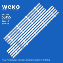Weko 50PUS6272 50455 50'' Inç 10 Adet Tv LED Bar Takım