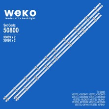 Weko 43UD8471 43V6863DAT 36089/36090 43'' Inç 4 Adet Tv LED Bar Takım