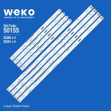 Weko PR40A50 35280 35291 40'' Inç 8 Adet Tv LED Bar Takım