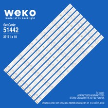Weko AKTV505 37171 50'' Inç 10 Adet Tv LED Bar Takım