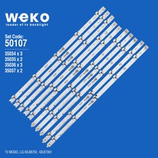 Weko 42LB670V 42LB730V 35034 35035 42'' Inç 10 Adet Tv LED Bar Takım