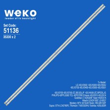 Weko 42LV3550 51136 42'' Inç 2 Adet Tv LED Bar Takım