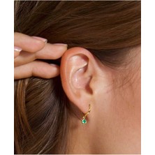 Wind Silver Doğum Taşı Küpe 925 Ayar