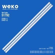 Weko YE-4036 37456 37457 40'' Inç 3 Adet Tv LED Bar Takım