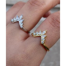 Wind Silver Özel Tasarım Ayarlı Yüzük 925 Ayar