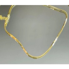Wind Silver 925 Ayar Gümüş Gold Zincir
