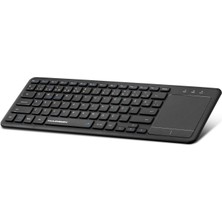 Store Mania Ieg™ Bluetooth + Wıreless Klavye + Touch Pad Q Siyah HDX2505