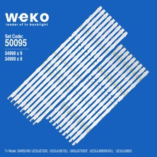 Weko UE55JS7200 UE55JU6570U 50095 55'' Inç 18 Adet Tv LED Bar Takım