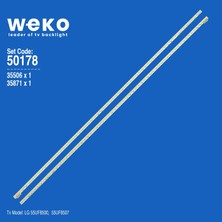 Weko 55UF8500 55UF8507 35506 55'' Inç 2 Adet Tv LED Bar Takım