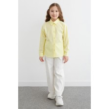 FullaModa %100 Pamuk Flamlı Kız Çocuk Gömlek