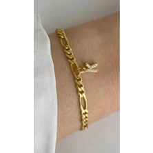 Wind Silver Kalın Figaro Bileklik 925 Ayar