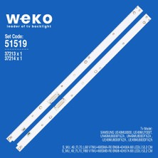 Weko UE49MU8000 UE49MU7009T 37213 37214 49'' Inç 2 Adet Tv LED Bar Takım