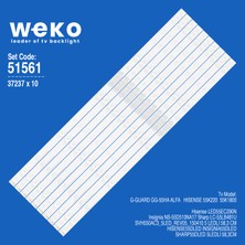 Weko LED55EC290N NS-55D510NA17 37237 55'' Inç 10 Adet Tv LED Bar Takım