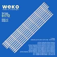 Weko 70TU7000 70TU7090 70AU7100 70CU7100 37421/37422 70'' Inç 10 Adet Tv LED Bar Takım