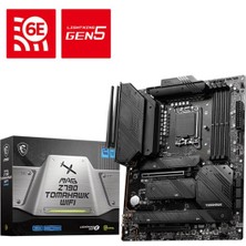 Nil Avm Msı Mag Z790 Tomahawk Wıfı Ddr5 7200MHZ 4xm.2 1xhdmı 1xdp USB 3.2 1700 Atx (12. / 13. ve 14. Nesil I