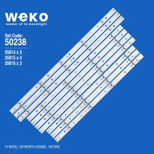 Weko 42E660E 42E7BRE 50238 42'' Inç 10 Adet Tv LED Bar Takım