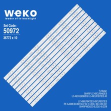 Weko LC-49CUF8462ES LC-49CUG8362KS 36772 49'' Inç 10 Adet Tv LED Bar Takım