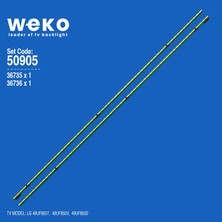 Weko 49UF8507 49UF850V 49UF8500 50905 49'' Inç 2 Adet Tv LED Bar Takım