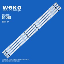 Weko ST-4050 36421 40'' Inç 4 Adet Tv LED Bar Takım