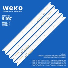 Weko UE65JS8500 36893/36894 65'' Inç 4 Adet Tv LED Bar Takım