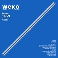 Weko UE43TU8505U V0T8-430SM0-R0 43'' Inç 2 Adet Tv LED Bar Takım