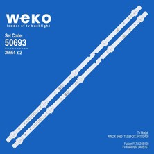 Weko 2460 FLTV-24B100 24R575T 36664 24'' Inç 2 Adet Tv LED Bar Takım