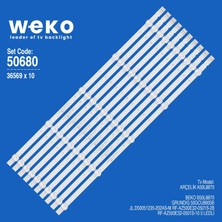 Weko A50L8870 50GCU8905B 36569 50'' Inç 10 Adet Tv LED Bar Takım