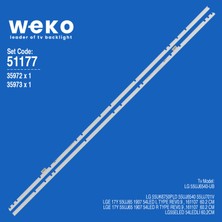 Weko 55UJ701V 35973 55'' Inç 2 Adet Tv LED Bar Takım