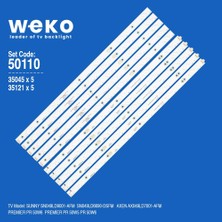 Weko SN049LD9001-AFM 35045 49'' Inç 10 Adet Tv LED Bar Takım