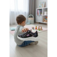 Enoch Kalp ve Desen Detaylı Çocuk Spor Ayakkabı Cırtlı