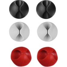 Store Mania Ieg™ Yapışkanlı Kablo Sabitleyici Düzenleyici 6'lı Paket MZ2023-38
