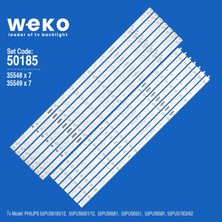 Weko 55PUS6185/12 55PUS6501/12 35548 55'' Inç 14 Adet Tv LED Bar Takım