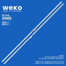 Weko KDL-43WD753 KDL-43WD755 50409 43'' Inç 2 Adet Tv LED Bar Takım