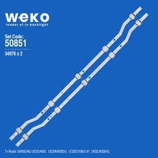 Weko UE32J4003 UE32K4000DU 34976 32'' Inç 2 Adet Tv LED Bar Takım