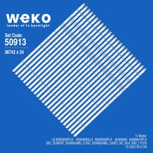 Weko 65SK9000PUA 65SK8500LLA 65SK8500PLA 50913 65'' Inç 24 Adet Tv LED Bar Takım