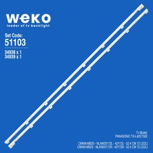 Weko TX-L42ET50E 51103 42'' Inç 4 Adet Tv LED Bar Takım
