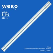 Weko KDL-40EX520 35338 40'' Inç 4 Adet Tv LED Bar Takım