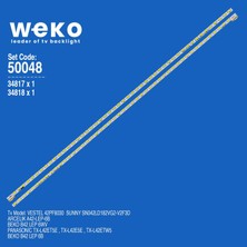 Weko SN042LD182VG2-V2F3D 34717/34718 42'' Inç 2 Adet Tv LED Bar Takım