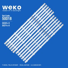 Weko 42FD3000F LD42F4000 34549X6 42'' Inç 12 Adet Tv LED Bar Takım