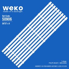 Weko 49U5070 49BDL3056Q 36737 49'' Inç 9 Adet Tv LED Bar Takım