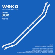Weko UE32F4003W UE32H5303AK 35920 32'' Inç 2 Adet Tv LED Bar Takım