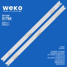 Weko UE48JS8500 37411X1 37412X1 48'' Inç 2 Adet Tv LED Bar Takım