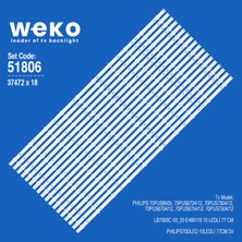 Weko 70PUS8505 37472X18 70'' Inç 10 Adet Tv LED Bar Takım
