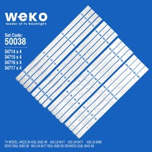 Weko A55L 8532 4b B55L 9562 5b 50038 55'' Inç 16 Ad Tv LED Bar Takım