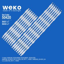 Weko UE55HU6950F 36431/36432 55'' Inç 14 Adet Tv LED Bar Takım