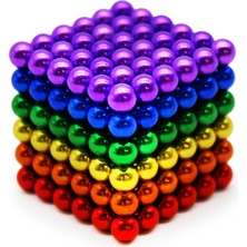 Store Mania Ieg™ Renkli Sihirli Manyetik Toplar Dyum Mıknatıs Küp Bilye 216 Adet Küp
